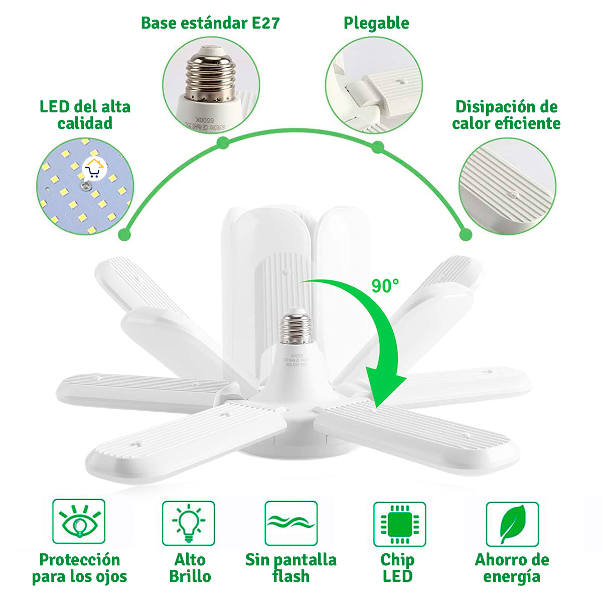 Bombillo Lampara Led Plegable 5 Lx059