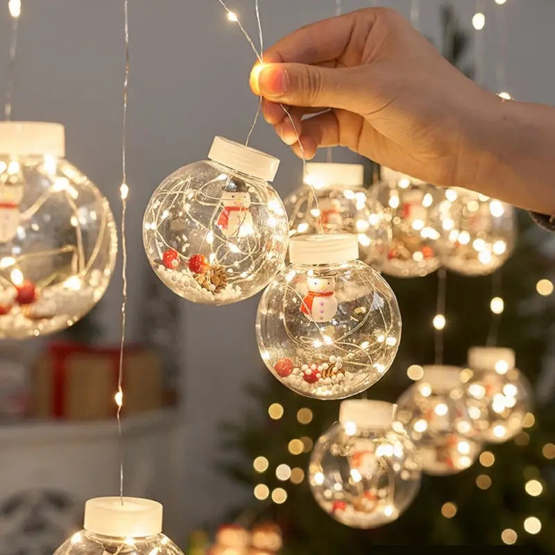 Luces de Navidad Cortina Bolitas
